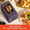 imagebella 2 Slice Toaster 6 Setting Shade Control w Reheat Cancel Bagel ampamp Defrost Buttons Removable Crumb Tray Anti Jam ampamp Auto Shutoff Auto Centering Guides ampamp Cord Wrap 900 Watt BlossomPlum