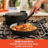imagebella 21 Piece Kitchen Set with EverGood Ceramic Nonstick Coating Dishwasher ampamp Oven Safe All Stovetops Compatible Tempered Glass Lids ampamp Cool Touch Handles BlackBlack