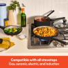 imagebella 21 Piece Kitchen Set with EverGood Ceramic Nonstick Coating Dishwasher ampamp Oven Safe All Stovetops Compatible Tempered Glass Lids ampamp Cool Touch Handles BlackBlack