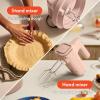 imagebella 35 Qt Hand ampamp Stand Mixer 2 in 1 Electric Mixer with Bowl Dough Hook Whisk ampamp Egg Beater Multifunctional Handheld Blender ampamp Mixer for Baking 200 Watt OatmilkBlossom