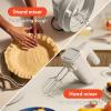 imagebella 35 Qt Hand ampamp Stand Mixer 2 in 1 Electric Mixer with Bowl Dough Hook Whisk ampamp Egg Beater Multifunctional Handheld Blender ampamp Mixer for Baking 200 Watt OatmilkOatmilk
