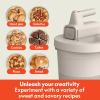 imagebella 35 Qt Hand ampamp Stand Mixer 2 in 1 Electric Mixer with Bowl Dough Hook Whisk ampamp Egg Beater Multifunctional Handheld Blender ampamp Mixer for Baking 200 Watt OatmilkOatmilk