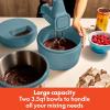 imagebella 35 Qt Hand ampamp Stand Mixer 2 in 1 Electric Mixer with Bowl Dough Hook Whisk ampamp Egg Beater Multifunctional Handheld Blender ampamp Mixer for Baking 200 Watt OatmilkSurf