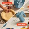imagebella 35 Qt Hand ampamp Stand Mixer 2 in 1 Electric Mixer with Bowl Dough Hook Whisk ampamp Egg Beater Multifunctional Handheld Blender ampamp Mixer for Baking 200 Watt OatmilkSurf