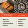 imagebella 4 Qt TriZone Air Fryer EverGood Ceramic Nonstick Coating Dual Basket Design w Removable Divider Digital Touchscreen Control w 6 Preset Cooking Options 1200 Watt 3lb Capacity SeaglassSeaglass