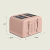 imagebella 4 Slice Toaster 6 Setting Shade Control with Reheat ampamp Cancel Buttons Removable Crumb Tray Anti Jam ampamp Auto Shutoff 900 Watt SurfBlossom