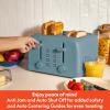 imagebella 4 Slice Toaster 6 Setting Shade Control with Reheat ampamp Cancel Buttons Removable Crumb Tray Anti Jam ampamp Auto Shutoff 900 Watt SurfSurf