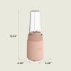 imagebella 6 Pcs Portable Rocket Blender Juicer ampamp Smoothie Maker Press ampamp Twist Design EverGood ampamp BPA Free Dishwasher Safe Parts 4 Tip Stainless Steel Blade Cord Wrap 240 Watt Motor OatmilkBlossom