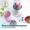 imagebella 6 Pcs Portable Rocket Blender Juicer ampamp Smoothie Maker Press ampamp Twist Design EverGood ampamp BPA Free Dishwasher Safe Parts 4 Tip Stainless Steel Blade Cord Wrap 240 Watt Motor OatmilkStainless Steel