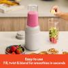 imagebella 6 Pcs Portable Rocket Blender Juicer ampamp Smoothie Maker Press ampamp Twist Design EverGood ampamp BPA Free Dishwasher Safe Parts 4 Tip Stainless Steel Blade Cord Wrap 240 Watt Motor OatmilkOatmilk