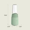 imagebella 6 Pcs Portable Rocket Blender Juicer ampamp Smoothie Maker Press ampamp Twist Design EverGood ampamp BPA Free Dishwasher Safe Parts 4 Tip Stainless Steel Blade Cord Wrap 240 Watt Motor OatmilkSeaglass