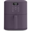 imagebella 6 Qt Slim Air Fryer Fitsanywhere Kitchenware EverGood Ceramic Nonstick Coating Adjustable Temperature 6 Preset Cooking Options 60 Min Auto Shutoff w Audible Tone 5lb Capacity OatmilkPlum