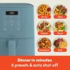 imagebella 6 Qt Slim Air Fryer Fitsanywhere Kitchenware EverGood Ceramic Nonstick Coating Adjustable Temperature 6 Preset Cooking Options 60 Min Auto Shutoff w Audible Tone 5lb Capacity OatmilkSurf