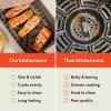 imagebella 6 Qt Slim Air Fryer Fitsanywhere Kitchenware EverGood Ceramic Nonstick Coating Adjustable Temperature 6 Preset Cooking Options 60 Min Auto Shutoff w Audible Tone 5lb Capacity OatmilkBlossom