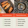 imagebella 6 Qt Slim Air Fryer Fitsanywhere Kitchenware EverGood Ceramic Nonstick Coating Adjustable Temperature 6 Preset Cooking Options 60 Min Auto Shutoff w Audible Tone 5lb Capacity OatmilkPlum