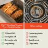 imagebella 6 Qt Slim Air Fryer Fitsanywhere Kitchenware EverGood Ceramic Nonstick Coating Adjustable Temperature 6 Preset Cooking Options 60 Min Auto Shutoff w Audible Tone 5lb Capacity OatmilkOatmilk