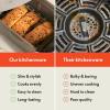 imagebella 6 Qt Slim Air Fryer Fitsanywhere Kitchenware EverGood Ceramic Nonstick Coating Adjustable Temperature 6 Preset Cooking Options 60 Min Auto Shutoff w Audible Tone 5lb Capacity OatmilkOatmilk