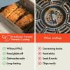imagebella 6 Qt Slim Air Fryer Fitsanywhere Kitchenware EverGood Ceramic Nonstick Coating Adjustable Temperature 6 Preset Cooking Options 60 Min Auto Shutoff w Audible Tone 5lb Capacity OatmilkSurf