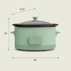 imagebella 60 Qt Programmable Slow Cooker Ceramic Nonstick Coating Adjustable Temperature ampamp Cooking Times Dishwasher Safe Stoneware Pot ampamp Tempered Glass Lid Tangle Free Cord Wrap SurfSeaglass