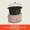 imagebella 60 Qt Programmable Slow Cooker Ceramic Nonstick Coating Adjustable Temperature ampamp Cooking Times Dishwasher Safe Stoneware Pot ampamp Tempered Glass Lid Tangle Free Cord Wrap SurfBlossom