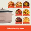 imagebella 60 Qt Programmable Slow Cooker Ceramic Nonstick Coating Adjustable Temperature ampamp Cooking Times Dishwasher Safe Stoneware Pot ampamp Tempered Glass Lid Tangle Free Cord Wrap SurfBlossom