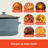 imagebella 60 Qt Programmable Slow Cooker Ceramic Nonstick Coating Adjustable Temperature ampamp Cooking Times Dishwasher Safe Stoneware Pot ampamp Tempered Glass Lid Tangle Free Cord Wrap SurfSurf