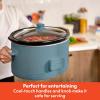 imagebella 60 Qt Programmable Slow Cooker Ceramic Nonstick Coating Adjustable Temperature ampamp Cooking Times Dishwasher Safe Stoneware Pot ampamp Tempered Glass Lid Tangle Free Cord Wrap SurfSurf