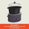 imagebella 60 Qt Programmable Slow Cooker Ceramic Nonstick Coating Adjustable Temperature ampamp Cooking Times Dishwasher Safe Stoneware Pot ampamp Tempered Glass Lid Tangle Free Cord Wrap SurfPlum