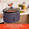 imagebella 60 Qt Programmable Slow Cooker Ceramic Nonstick Coating Adjustable Temperature ampamp Cooking Times Dishwasher Safe Stoneware Pot ampamp Tempered Glass Lid Tangle Free Cord Wrap SurfPlum