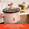 imagebella 60 Qt Programmable Slow Cooker Ceramic Nonstick Coating Adjustable Temperature ampamp Cooking Times Dishwasher Safe Stoneware Pot ampamp Tempered Glass Lid Tangle Free Cord Wrap SurfBlossom