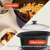 imagebella 60 Qt Programmable Slow Cooker Ceramic Nonstick Coating Adjustable Temperature ampamp Cooking Times Dishwasher Safe Stoneware Pot ampamp Tempered Glass Lid Tangle Free Cord Wrap SurfPlum