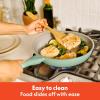 imagebella 7 Piece Cookware Set with EverGood Ceramic Nonstick Coating Dishwasher Safe Oven Safe All Stovetops Compatible Glass Lids with Silicone Rims Cool Touch Handles SeaglassSeaglass