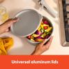 imagebella 8 Piece Cookware Set Fitsanywhere Kitchenware w EverGood Ceramic Nonstick Coating Removable Handles Dishwasher ampamp Oven Safe All Stovetops Compatible Glass Lids w Silicone Rims OatmilkOatmilk