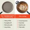 imagebella 8 Piece Cookware Set Fitsanywhere Kitchenware w EverGood Ceramic Nonstick Coating Removable Handles Dishwasher ampamp Oven Safe All Stovetops Compatible Glass Lids w Silicone Rims OatmilkSeaglass
