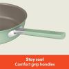 imagebella 9 Piece Ceramic Nonstick Cookware Set Fitsanywhere Kitchenware w EverGood Coating Dishwasher ampamp Oven Safe All Stovetops Compatible Stackable Design Cool Touch Handles OatmilkSeaglass