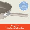 imagebella 9 Piece Ceramic Nonstick Cookware Set Fitsanywhere Kitchenware w EverGood Coating Dishwasher ampamp Oven Safe All Stovetops Compatible Stackable Design Cool Touch Handles OatmilkOatmilk