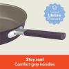 imagebella 9 Piece Ceramic Nonstick Cookware Set Fitsanywhere Kitchenware w EverGood Coating Dishwasher ampamp Oven Safe All Stovetops Compatible Stackable Design Cool Touch Handles OatmilkPlum