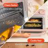imagebella Air Fry Toaster Oven 7 Preset Cooking Options DishwasherSafe EverGood Coated Trays Included 60Minute Auto Shutoff w Audible Timer Power Indicator Light 1700 Watt OatmilkBlossom