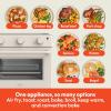 imagebella Air Fry Toaster Oven 7 Preset Cooking Options DishwasherSafe EverGood Coated Trays Included 60Minute Auto Shutoff w Audible Timer Power Indicator Light 1700 Watt OatmilkOatmilk