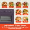 imagebella Air Fry Toaster Oven 7 Preset Cooking Options DishwasherSafe EverGood Coated Trays Included 60Minute Auto Shutoff w Audible Timer Power Indicator Light 1700 Watt OatmilkPlum