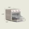 imagebella Air Fry Toaster Oven 7 Preset Cooking Options DishwasherSafe EverGood Coated Trays Included 60Minute Auto Shutoff w Audible Timer Power Indicator Light 1700 Watt OatmilkOatmilk