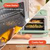 imagebella Air Fry Toaster Oven 7 Preset Cooking Options DishwasherSafe EverGood Coated Trays Included 60Minute Auto Shutoff w Audible Timer Power Indicator Light 1700 Watt OatmilkSeaglass