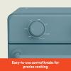 imagebella Air Fry Toaster Oven 7 Preset Cooking Options DishwasherSafe EverGood Coated Trays Included 60Minute Auto Shutoff w Audible Timer Power Indicator Light 1700 Watt OatmilkSurf