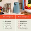 imagebella Electric Can Opener and Knife Sharpener Multifunctional Jar and Bottle Opener with Removable Cutting Lever and Cord Storage Stainless Steel Blade SurfSurf