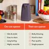 imagebella Electric Can Opener and Knife Sharpener Multifunctional Jar and Bottle Opener with Removable Cutting Lever and Cord Storage Stainless Steel Blade SurfPlum