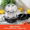 imagebella Electric Egg Cooker 14 Eggs Capacity Tray Double Stack for Poached Scrambled Hard Medium ampamp Soft Boiled Eggs Omelets and Steamed Dumplings Auto Shutoff 360 Watt BlossomBlack