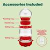 imagebella Electric Egg Cooker 14 Eggs Capacity Tray Double Stack for Poached Scrambled Hard Medium ampamp Soft Boiled Eggs Omelets and Steamed Dumplings Auto Shutoff 360 Watt BlossomRed