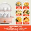 imagebella Electric Egg Cooker 14 Eggs Capacity Tray Double Stack for Poached Scrambled Hard Medium ampamp Soft Boiled Eggs Omelets and Steamed Dumplings Auto Shutoff 360 Watt BlossomBlossom