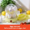 imagebella Electric Egg Cooker 14 Eggs Capacity Tray Double Stack for Poached Scrambled Hard Medium ampamp Soft Boiled Eggs Omelets and Steamed Dumplings Auto Shutoff 360 Watt BlossomYellow