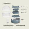 imagebella Electric Egg Cooker 14 Eggs Capacity Tray Double Stack for Poached Scrambled Hard Medium ampamp Soft Boiled Eggs Omelets and Steamed Dumplings Auto Shutoff 360 Watt BlossomSurf